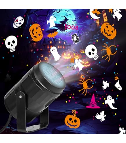 Amazon.com: Rossesay Halloween Projector Lights Indoor Happy