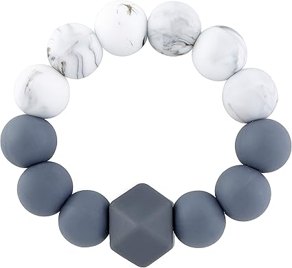 silicone rattle with removable ball