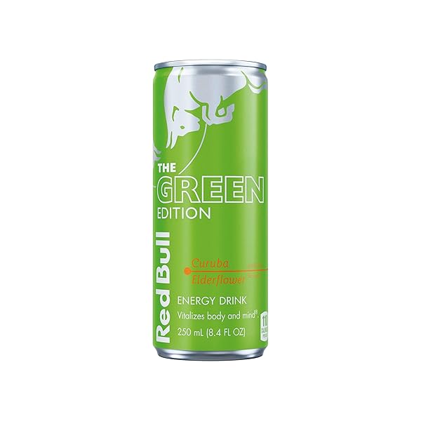 RED BULL THE GREEN EDITION CURUBA ELDERFLOWER ENERGY DRINK, 8.4 FL OZ CAN