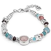 UNOde ENERGY+ Bracelet, Sterling Silver-Plated with Crystals, Handmade in Spain