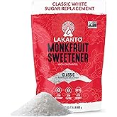 Lakanto Monk Fruit Sweetener with Erythritol, White Sugar Substitute, Monk Fruit Extract, Classic White Sugar Replacement for