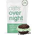 Oats Overnight Mint Chocolate Chip Cookie - Overnight Oats with 20g Protein, High Fiber Breakfast Protein Shake - Gluten Free Oatmeal, Non GMO High Protein Oatmeal (2.7 oz per meal) (24 Pack)