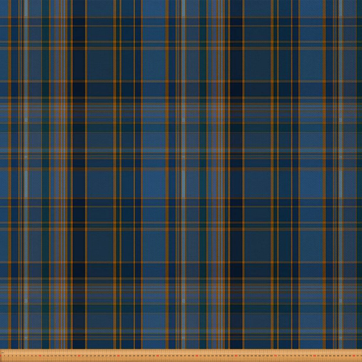 Plaid Fabric by The Yard, Retro Grid