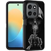 FQTBCEARI Case for Motorola Moto G 5G 2026 / Moto G Play 5G 2026, Military Grade Heavy Duty 3-Layer Shockproof Full-Body Protective Cover for Moto G 5G 2026, Funny Skeleton Skull