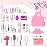 deAO Girls Beauty Salon Set 32PCS Kids Toy Kit Hair Stylist Play Pretend view 3