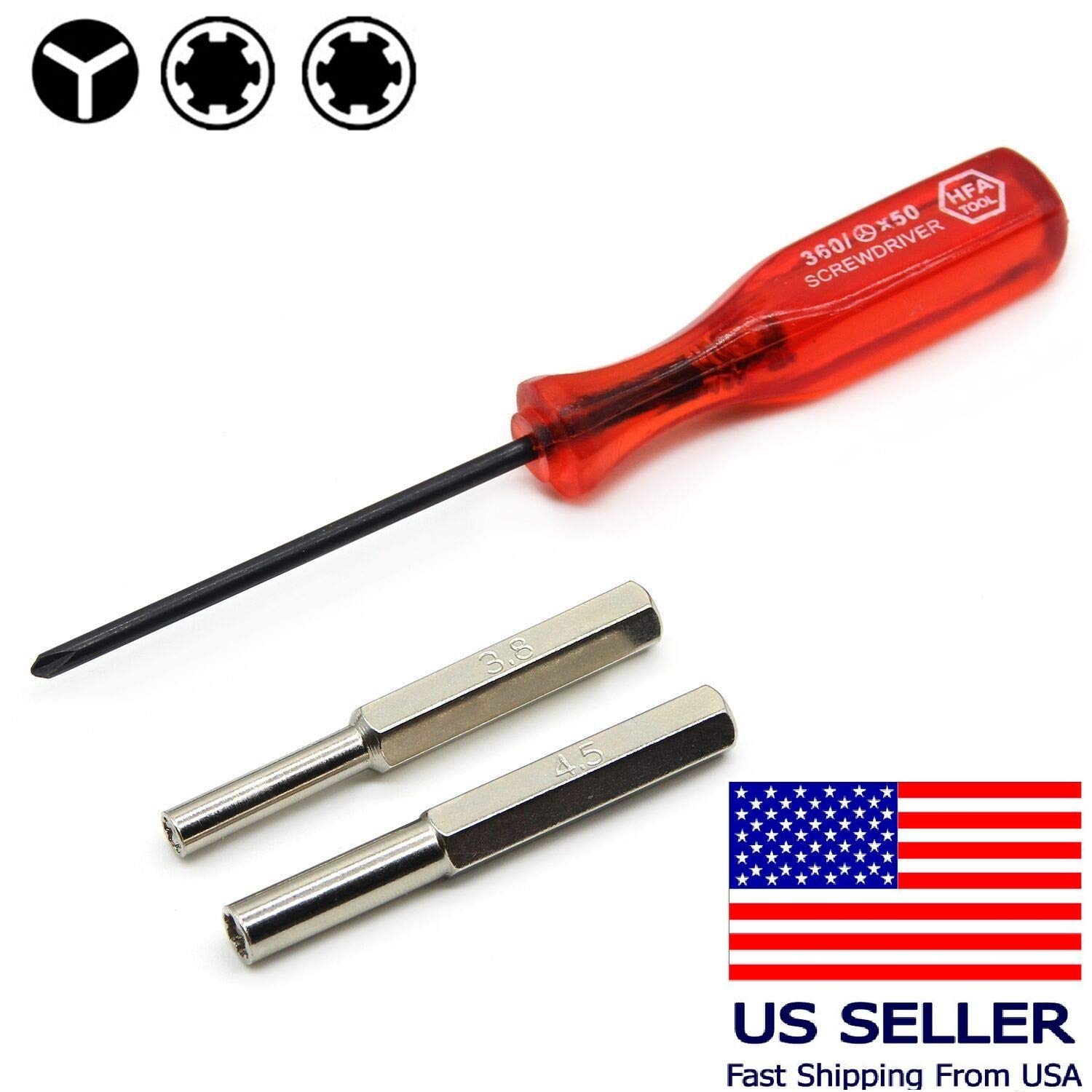 Apella 3.8mm 4.5mm Triwing Screwdriver Nintendo Screwdriver
