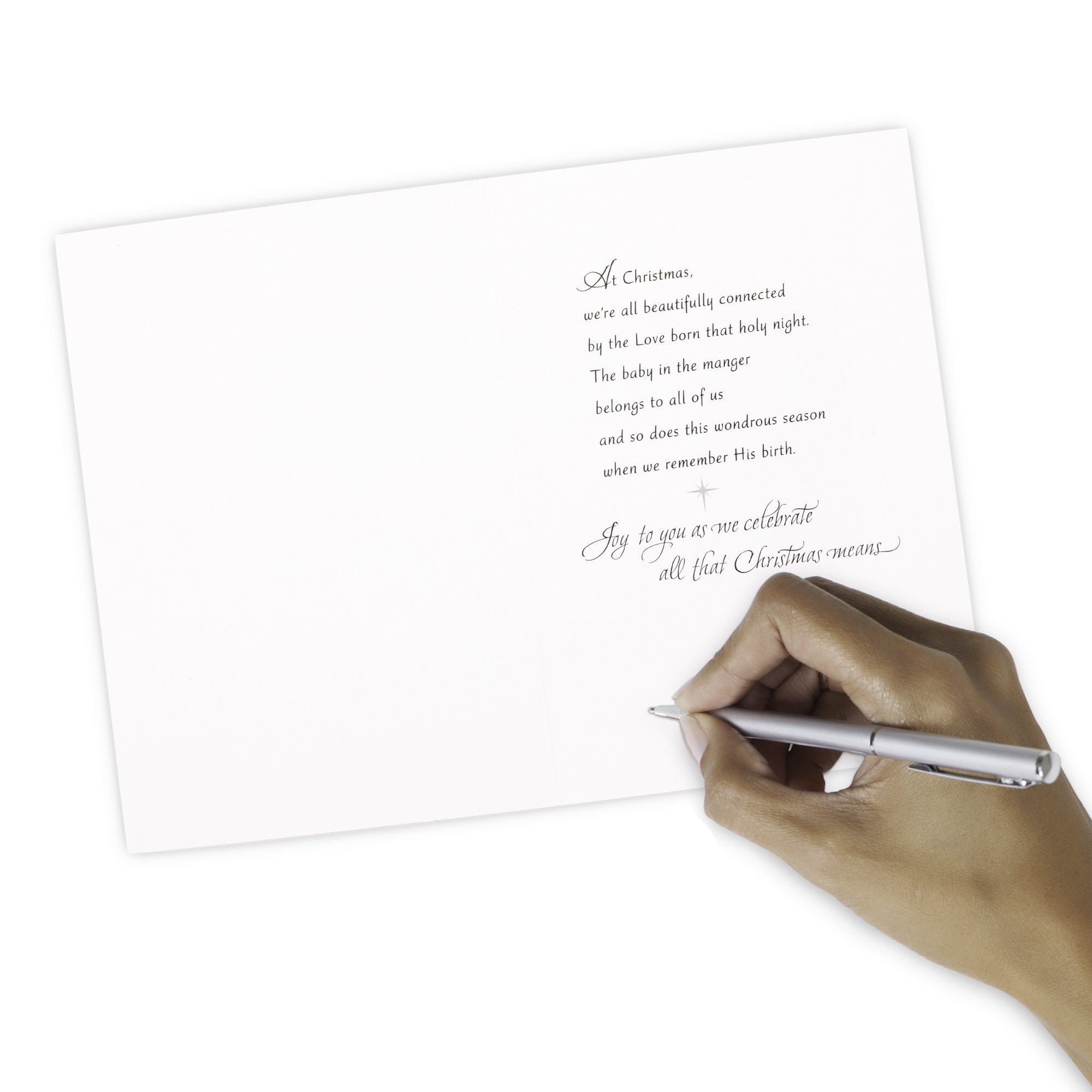 Hallmark Religious Christmas Boxed Cards, Nativity Scene (16 Christmas Cards and 17 Envelopes)