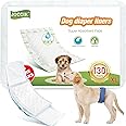 Dog Diaper Liners 100ct Super Soft and Absorbent Dog Diaper Booster Pads for Male Dog Belly Bands or Female Dog Diapers(X-Large, 100pcs)