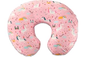 sundee Nursing Pillow for Infant Feeding Cushion, Newborn Support Pillow for Breastfeeding Baby and Bottle Feeding, with Washable Pillow Cover for Boys & Girls - Unicorn