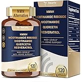 Totaria NMNH 500mg (Dihydronicotinamide Mononucleotide), Premium NMN Alternative Supplement w/Niacinamide (Vitamin B3), Quercetin, Trans-Resveratrol, for NAD+, Skin Cell, Anti-Aging & Energy, 120 Ct
