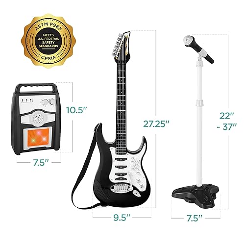 Best Choice Products Kids Electric Musical Guitar Play Set, Toy