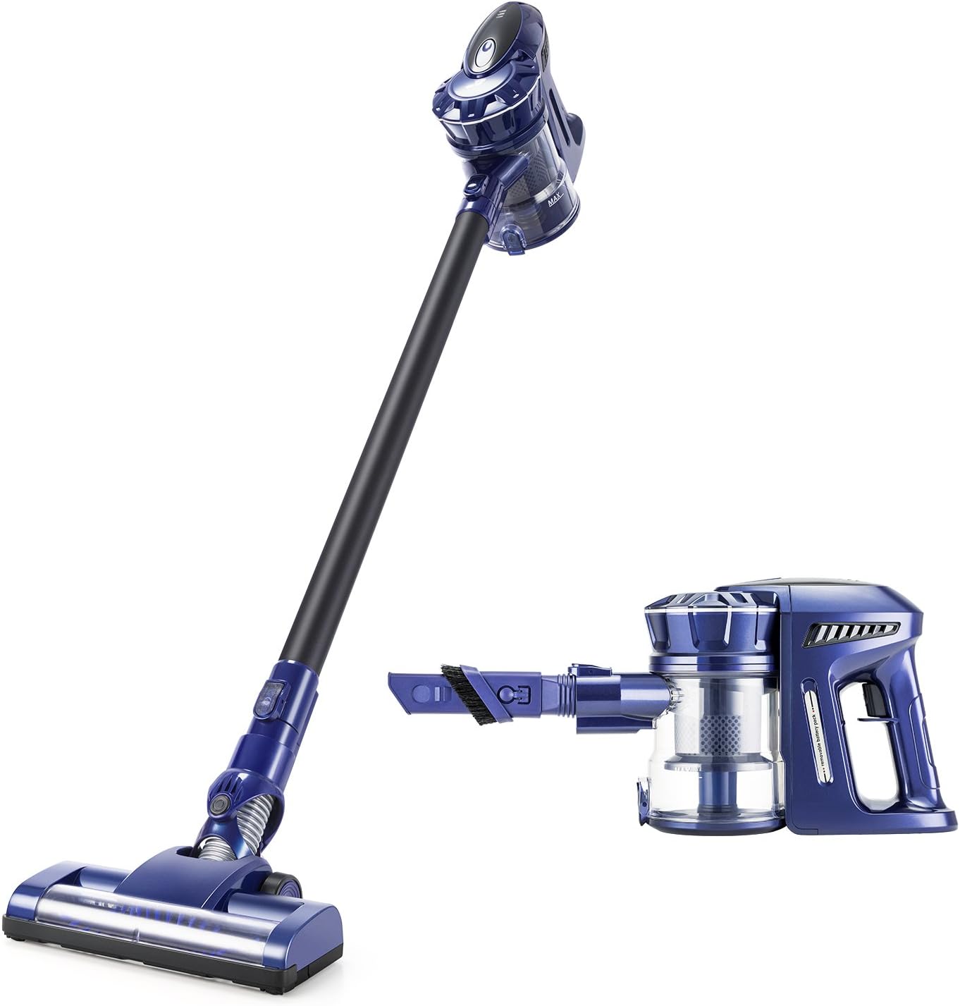 PUPPYOO Cordless Stick Vacuum Cleaner, 120W Motor 35mins Running Time 2 in 1 Handheld Vacuum Cleaner