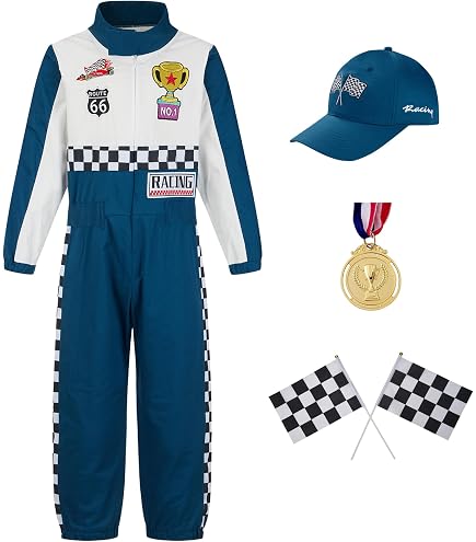 Turbo Racer Toddler Costume - 2T Size, Jumpsuit With Muscle Torso & Arms, Includes Helmet, For Halloween & Dress-Up - View #2