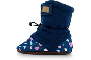 JAN & JUL Fleece Stay-Put Cozy Booties, Lightweight Boots for Babies and Toddlers