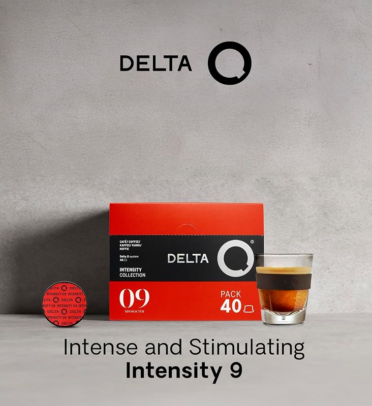 Delta Q Qharacter 40 Capsules de Café, Intensité 9