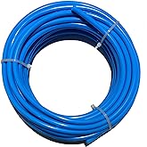 Beduan 8mm x 5mm 39.4ft 12 Meter Blue Pneumatic Tubing Pipe PU Polyurethane Air Compressor Tubing Hose Pipe Line Fluid Transfer