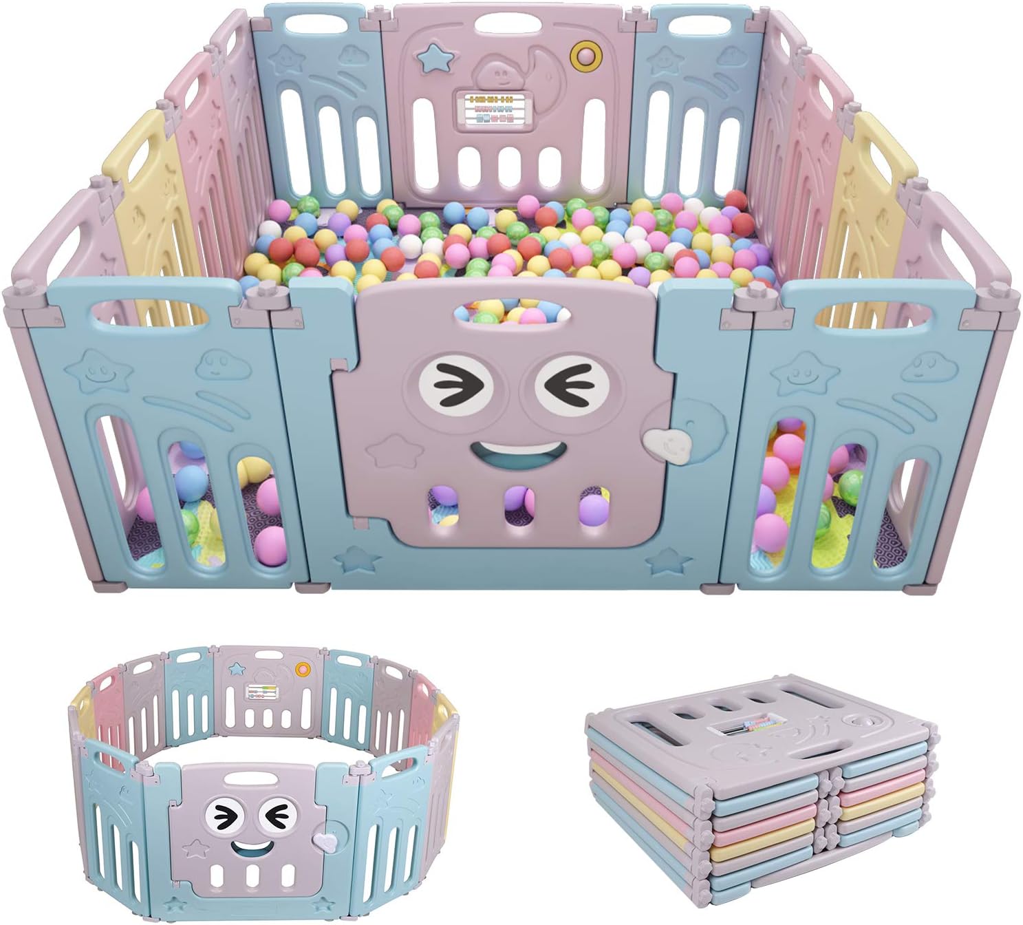 14 panel baby playpen