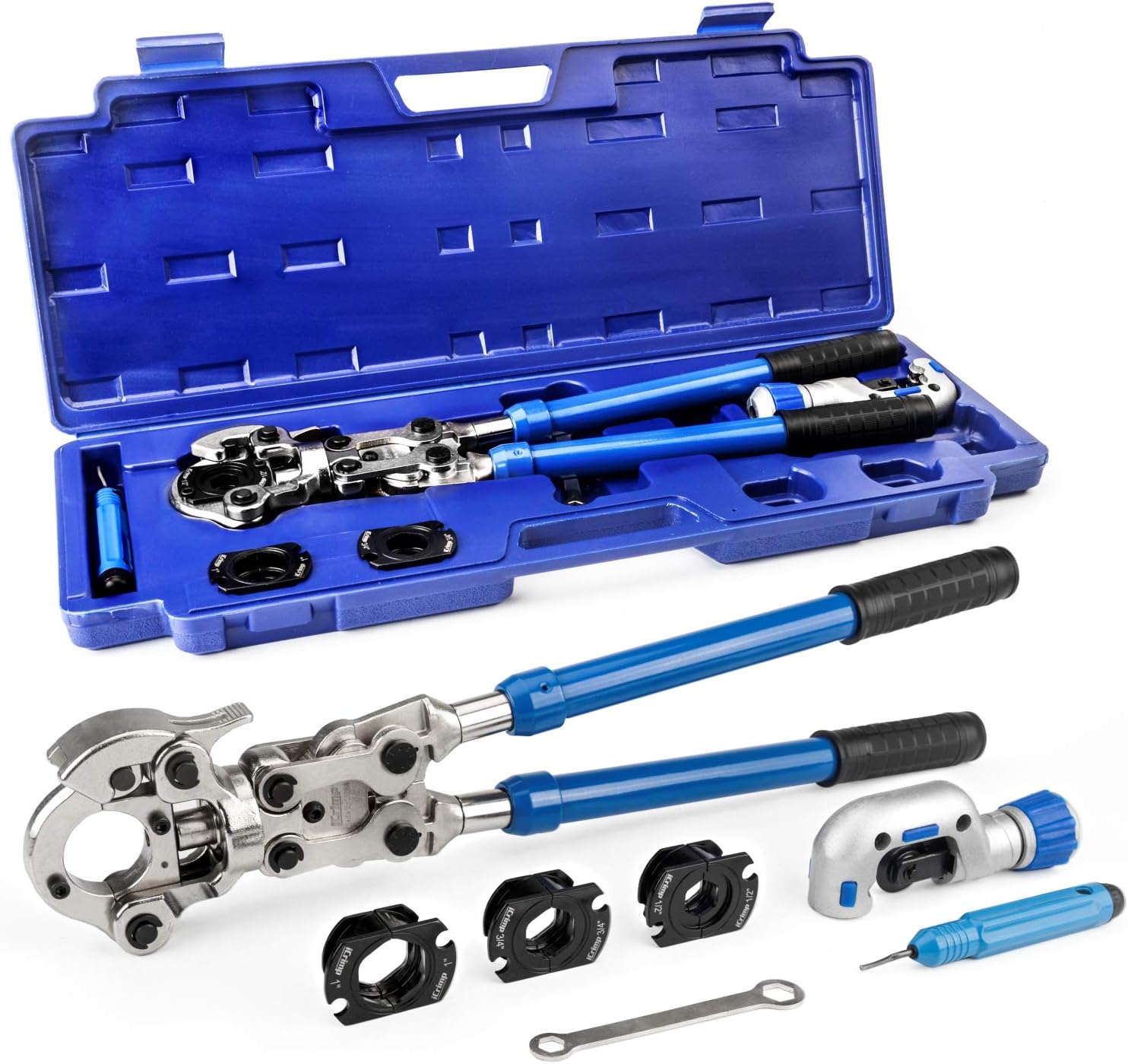iCrimp Copper Pipe Pressing Tool Kit with Cutter&Deburring Tool for