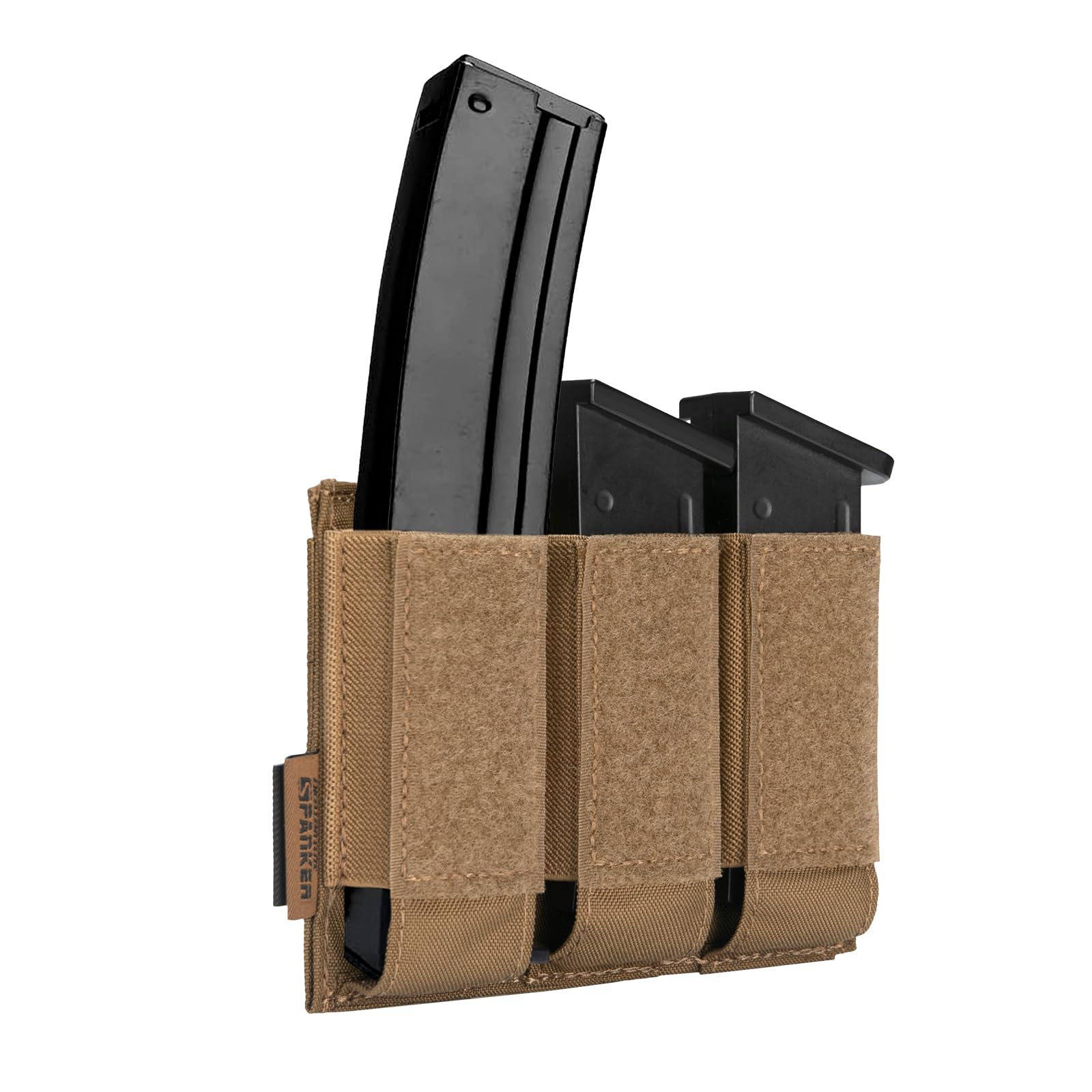 EXCELLENT ELITE SPANKER Pistol Mag Pouch for Glock 92F Double/Triple Molle Magazine PouchCoyote brown)