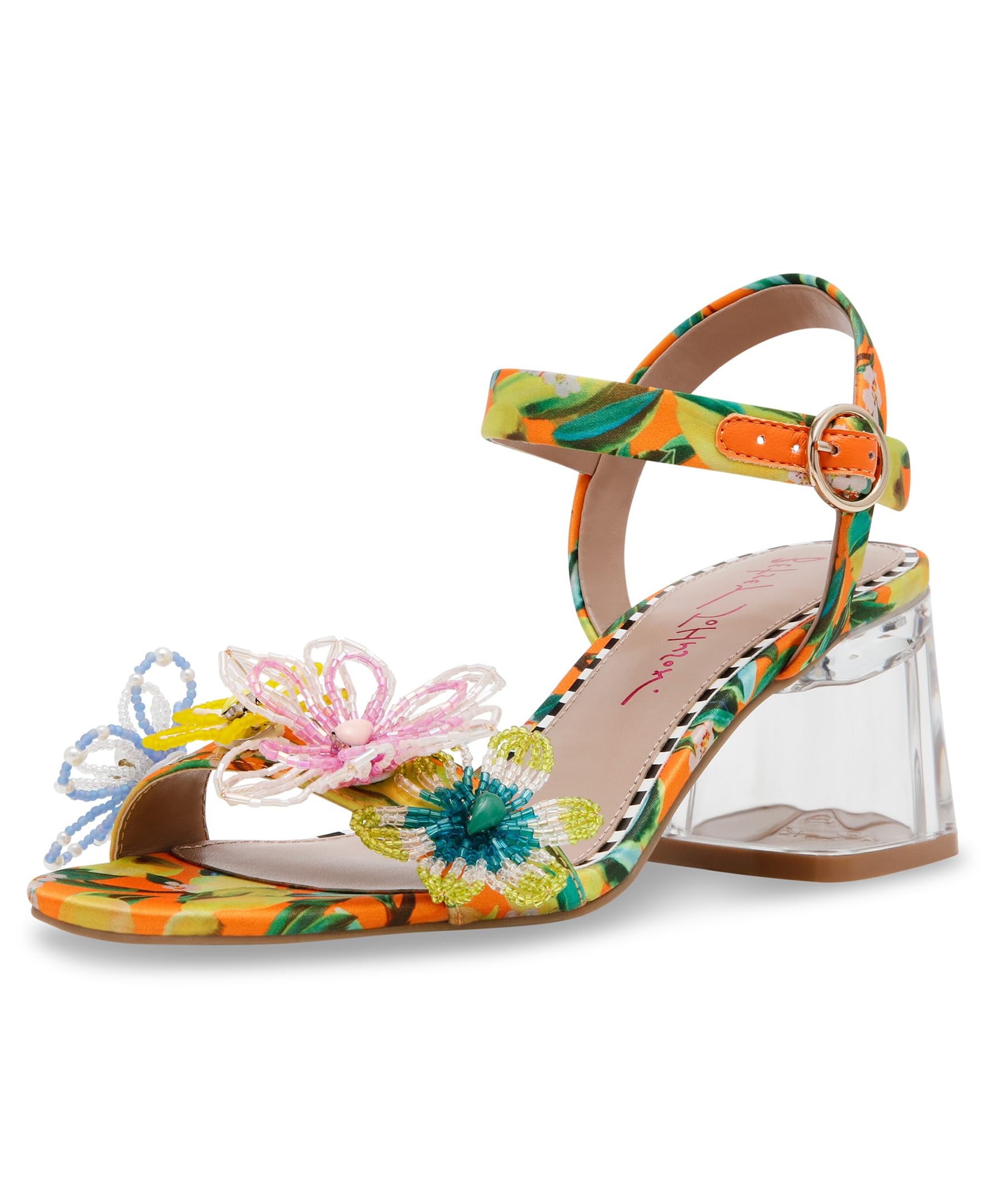 Photo 1 of Betsey Johnson Women's Cinthia Heeled Sandal, Yellow Multi, 10