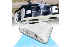 RV Rooftop Air Conditioner 12 Volt, Campervan 10000BTU 12V Air Conditioner, Low Profile 12 Volt Air Conditioner 2 in 1 for Va