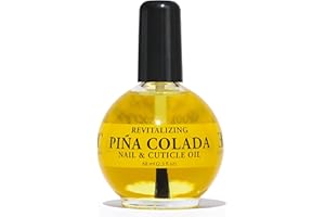 ELLIE CHASE Moisturizing Cuticle & Nail Care Oil 2.3 Fl Oz - Pina Colada Scented – Infused with Jojoba Oil, Aloe, Vitamin E – Nail & Cuticle Hydration, Repair, Moisturizer, Strengthener, Growth