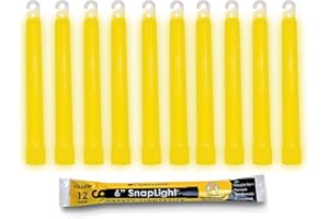 Cyalume SnapLight Industrial Grade Chemical Light Sticks, Yellow, 6-Inch Long, 12 Hour Duration (Pack of 10)