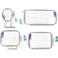4-Piece Embroidery Hoop Set for Brother PE770 PE700