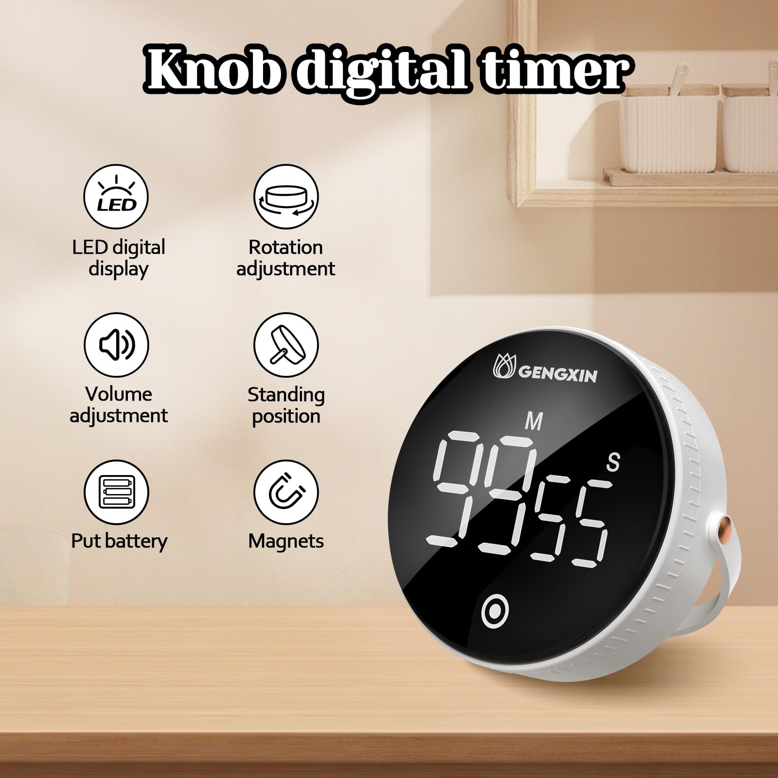 Mua Digital Kitchen Timer, Magnetic Countdown Countup Timer with Large ...