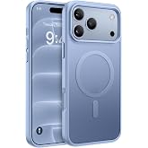 Miracase Magnetic for iPhone 18 Pro Case 6.3",Translucent Matte, Glacier | Compatible with MagSafe, Military-Grade Protection, Anti-Fingerprint, Rugged Shockproof Protective, Slim Thin Phone Case