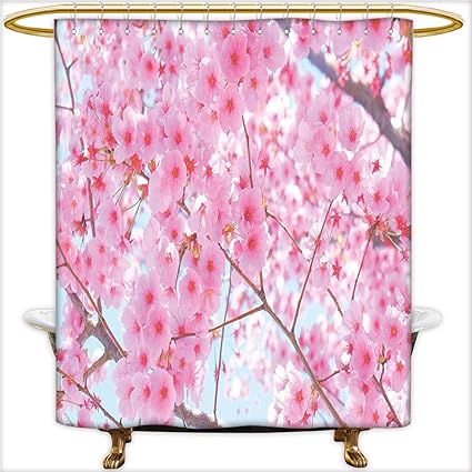 Amazon Com Qinyan Home Bathroom Curtain With Removable Japanese