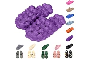 AIMINUO Bubble Slides Slippers for Women Men,Funny Massage Slippers,Golf Ball Slides,Cloud Cushion Thick Sole Spa Slides,Non-slip Stress Relief Reflexology Sandals,Shower Bedroom Slippers