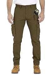 WESTACE Mens Cargo Pants 100% Cotton Clausal