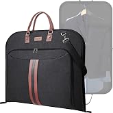 BALEINE Garment Bags for Travel, Water Resistant Carry on Suit Bag | Durable 600D Oxford Fabric, Reinforced PU Handles, Wrinkle Free Storage, Adjustable Shoulder Strap, Multiple Storage Pockets