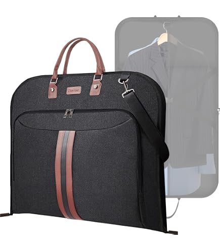 carry on garment bag mens garment bag for travel business Tuff Guy Essentials Suit Dress Carrier Men and Women, with Convenient Laptop Compartment for Travel & Trips with Shoulder Strap for (24