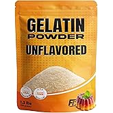 Gelatin Powder Unflavored 1.3 lbs Bulk Bag - Gelatina Sin Sabor en Polvo - Product of USA - Perfect for Desserts, Baking & Cooking - Supports Hair, Skin & Nails
