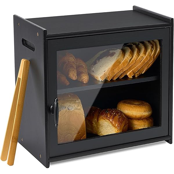 HOMEKOKO Double Oversized Bread Box, Two-layer Extra Large