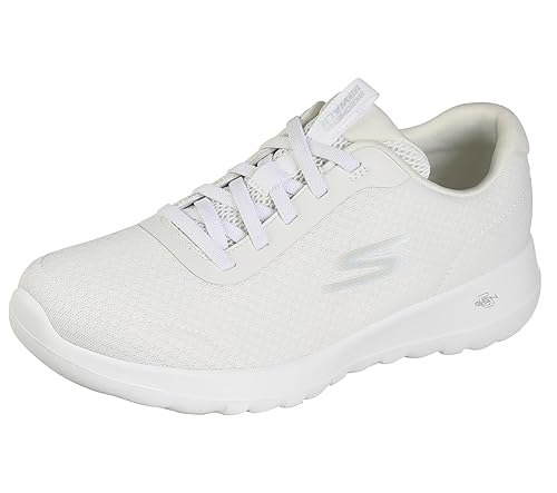 Skechers Performance Women's GO Walk Joy - Ecstatic, White/Blue,7