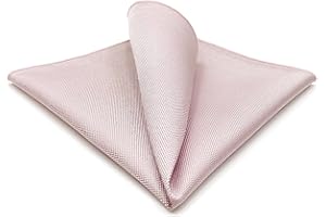 S&W SHLAX&WING Pocket Squares for Men Solid Color Blue Green Yellow XL for Weddings