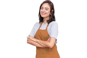 CALICOT Kitchen Apron for Men Women|Adjustable with Pocket Cloth Apron|Baking Banquet Cafe Chef Apron|Thanksgiving Christmas BBQ Gift