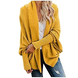 Ladies Sweaters Black 3/4 Sleeve Cardigan for Women
