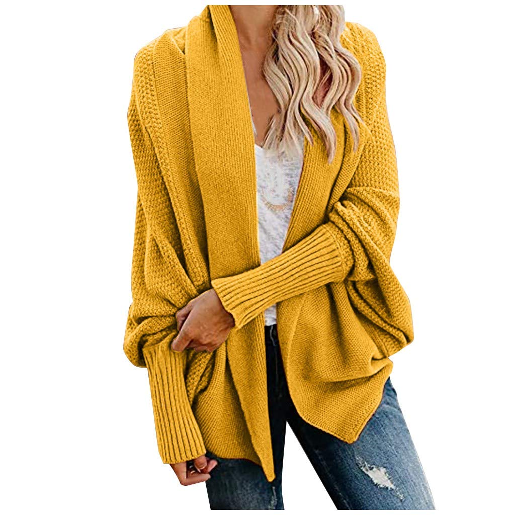 Ladies Sweaters Black 3/4 Sleeve Cardigan for Women