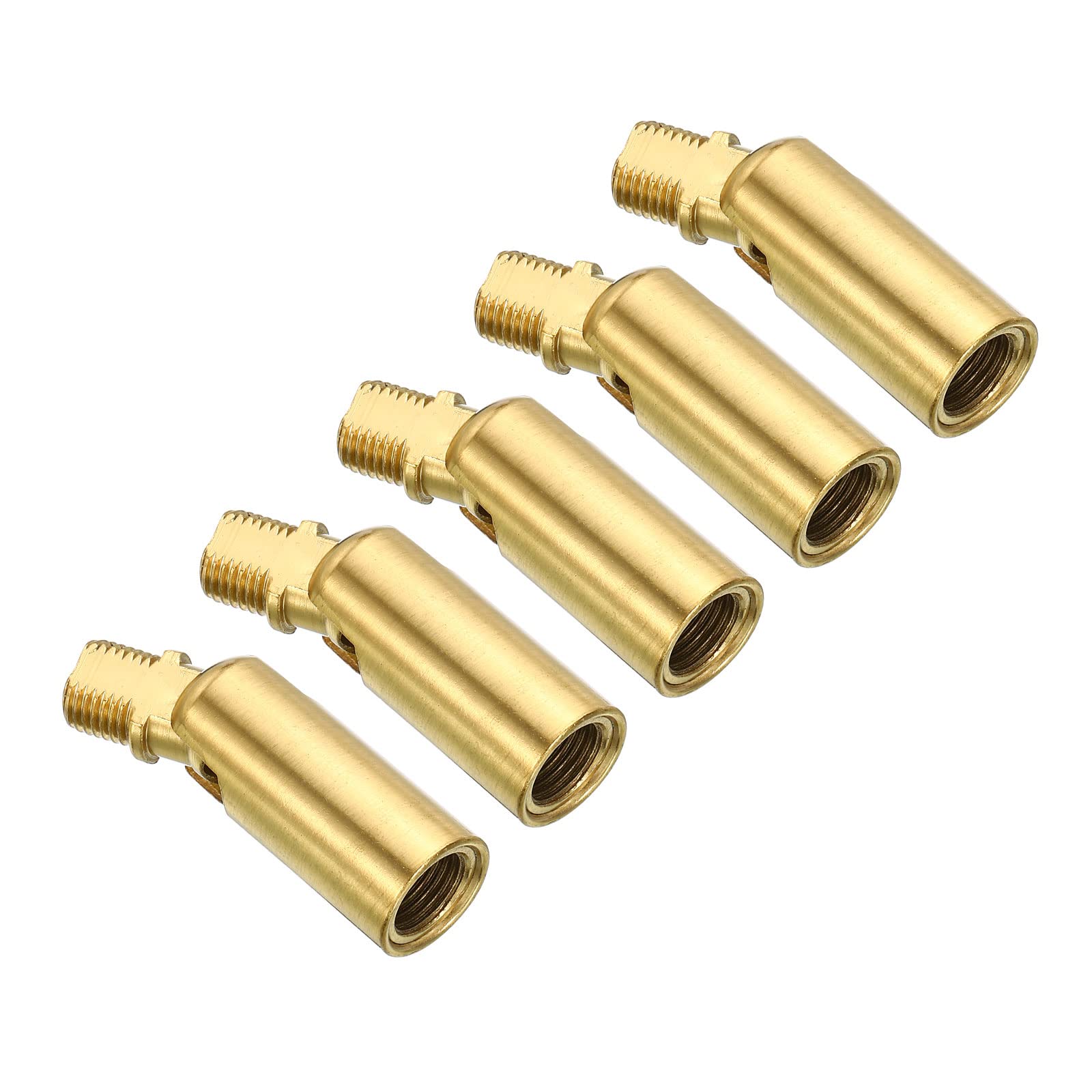 Photo 1 of PATIKIL Sloped Ceiling Light Adapter, 5 Pack 180 Degree M10 Thread Chandeliers Ceiling Pendant Lighting Adapter for Angle or Irregular Ceiling, Copper