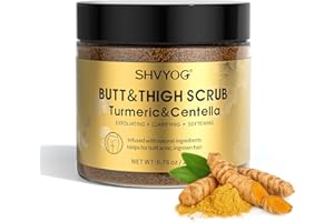 SHVYOG Butt Scrub Wash, Butt Scrub Exfoliator with Turmeric & Centella for Thigh Acne, Ingrown Hair, Bikini, Razor bump, Cellulite Clearing