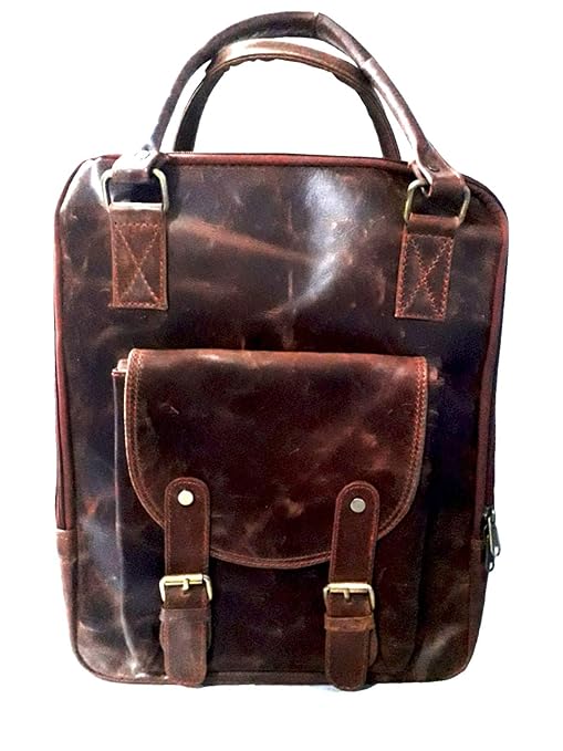 classy leather backpack