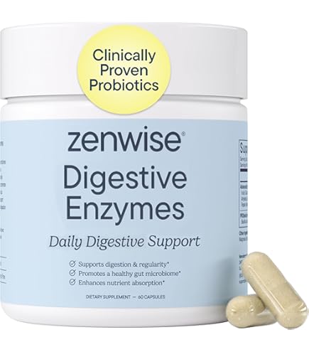 Harmony-1 Physician Formulated GLP-1 Digestive Support — Bloating, Nausea & Gut Discomfort Relief — Digestive Enzymes + Probiotics — GLP-1 Companion Supplement — 60 Capsules : Health & Household
