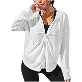 GORGLITTER Women's Zip Up Jackets Lightweight Mesh Long Sleeve Workout Gym Jacket Fishnet Aesthetic Track Hoodies