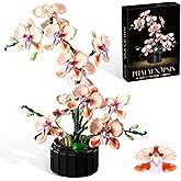 Lodikisbay Orchid Flower Building Set, Botanical Collection Flower Building Block Set, Compatible with Lego Flowers, Artificial Flowers Plant Gifts for Adults Home and Office Desk Decor (866PCS)