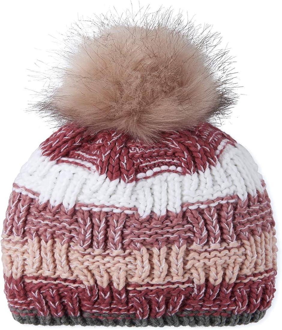 The Children's Place Girls Striped Pom Beanie: Clothing