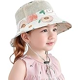 Baby Sun Hat Toddler Beach Hats with UPF 50+ Wide Brim Sun Protection Hat for Girls Age 3-8